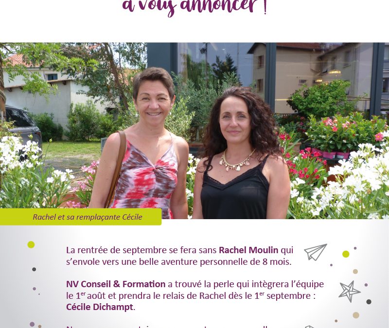 Rachel et sa remplaçante cécile
